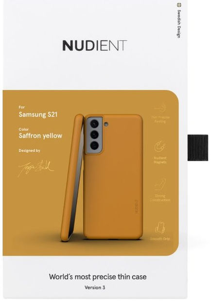 Nudient Thin Case V3 Samsung Galaxy S21 Hoesje Back Cover Geel afbeelding 10