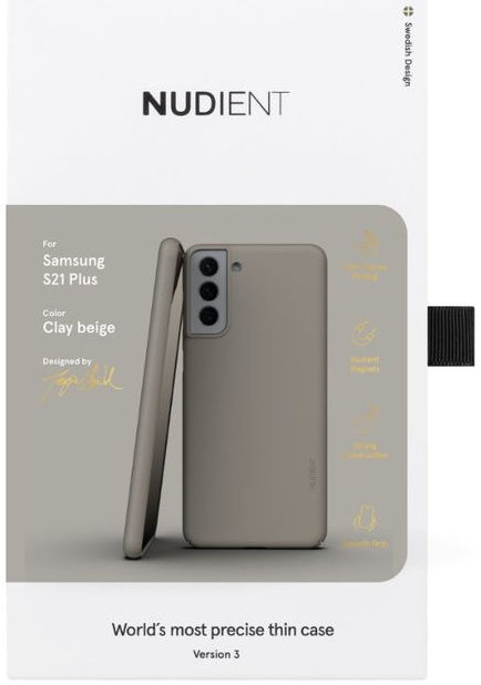 Nudient Thin Case V3 Samsung Galaxy S21 Plus Hoesje Back Cover Beige afbeelding 11