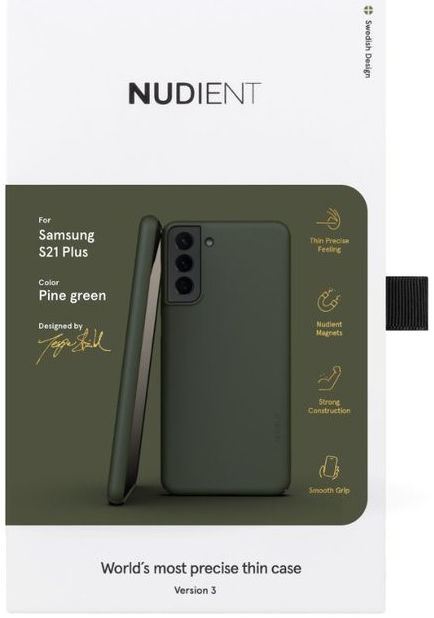 Nudient Thin Case V3 Samsung Galaxy S21 Plus Hoesje Back Cover Groen afbeelding 10