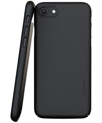 Nudient Thin Case V3 iPhone 7/8/SE(2020/2022) Hoesje Back Cover Zwart Hoesjes