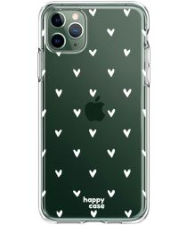 HappyCase iPhone 11 Pro Hoesje Flexibel TPU Hartjes Print