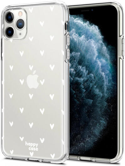 HappyCase iPhone 11 Pro Hoesje Flexibel TPU Hartjes Print afbeelding 2