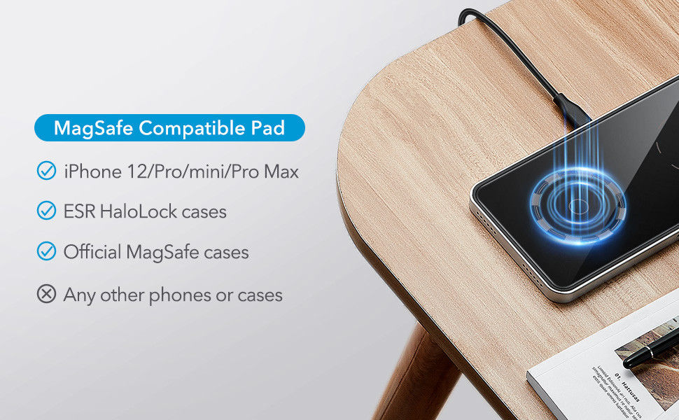 ESR HaloLock 2-in-1 Magnetische Draadloze Oplader voor Apple MagSafe afbeelding 9