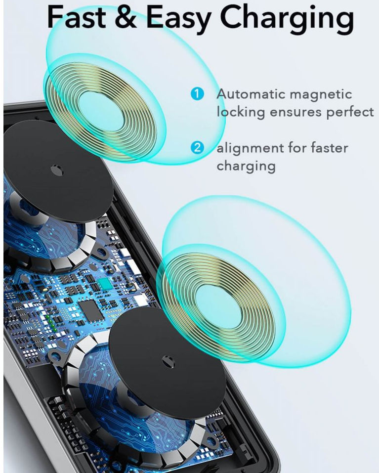 ESR HaloLock 2-in-1 Magnetische Draadloze Oplader voor Apple MagSafe afbeelding 6