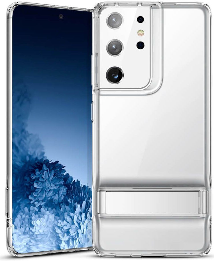 ESR Air Shield Boost Samsung S21 Ultra Hoesje Kickstand Transparant afbeelding 1