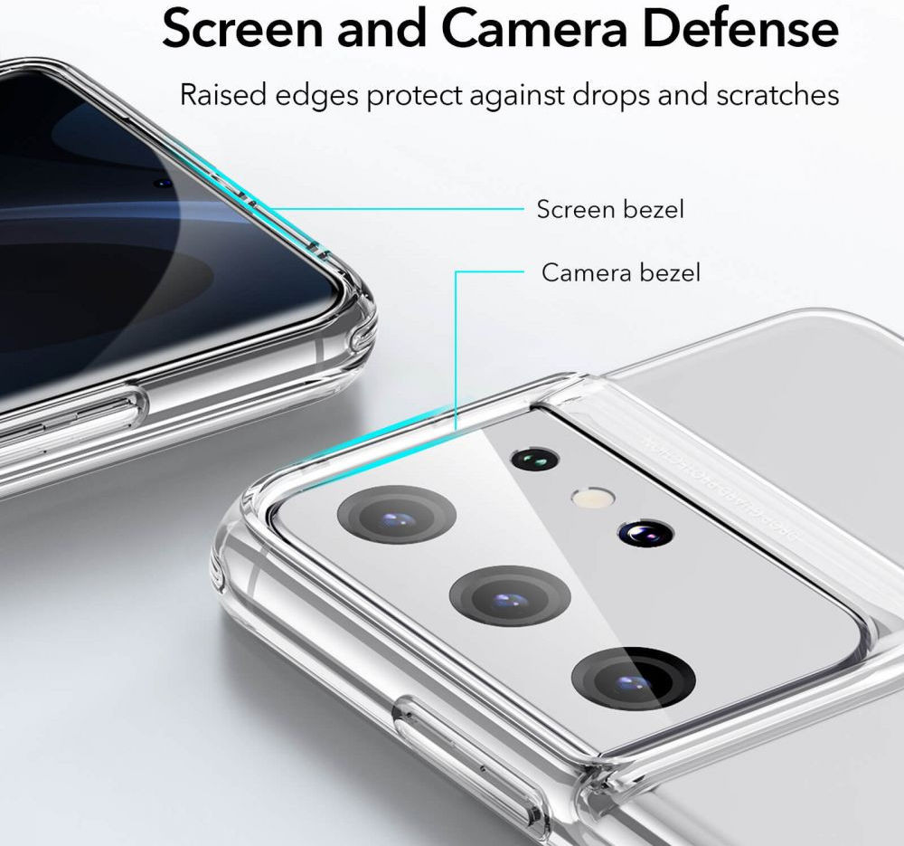 ESR Air Shield Boost Samsung S21 Ultra Hoesje Kickstand Transparant afbeelding 4