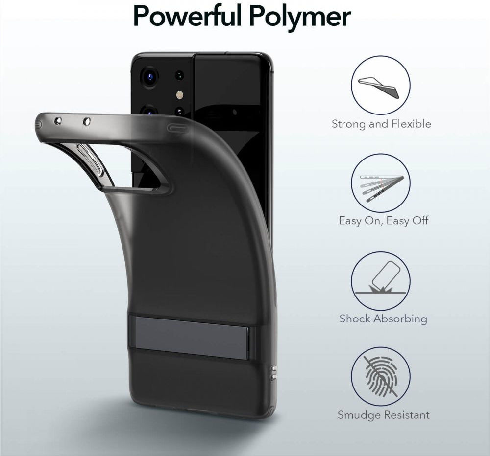 ESR Air Shield Boost Samsung S21 Ultra Hoesje Kickstand Transparant afbeelding 10