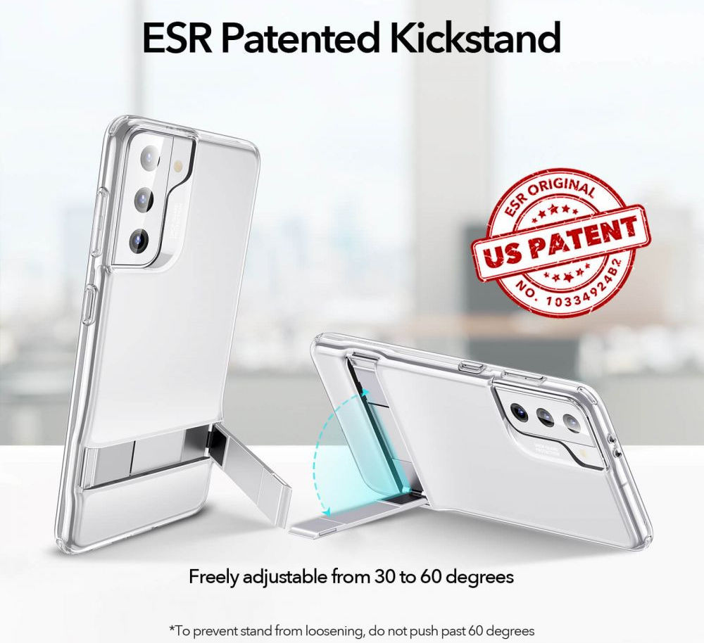 ESR Air Shield Boost Samsung S21 Plus Hoesje Kickstand Transparant afbeelding 6
