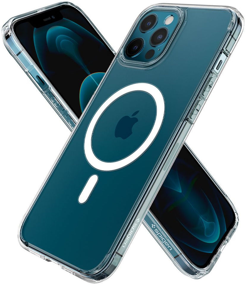 Spigen Ultra Hybrid iPhone 12/12 Pro Hoesje MagSafe Transparant/Wit afbeelding 2