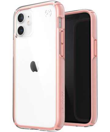 Speck Presidio Perfect Clear iPhone 12 Mini Hoesje Transparant Roze Hoesjes