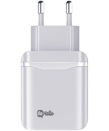 BeHello Universele USB-C Snellader 20W Power Delivery Adapter Wit Opladers