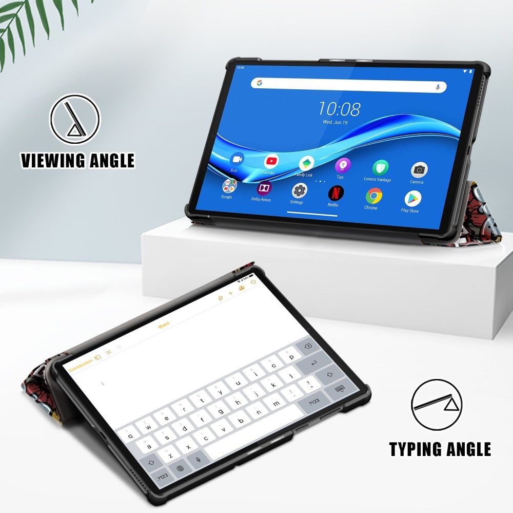Lenovo Tab M10 HD Gen 2 Hoesje Tri-Fold Book Case Cartoon Print afbeelding 8
