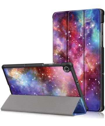 Lenovo Tab M10 HD Gen 2 Hoesje Tri-Fold Book Case Milky Way Print Hoesjes