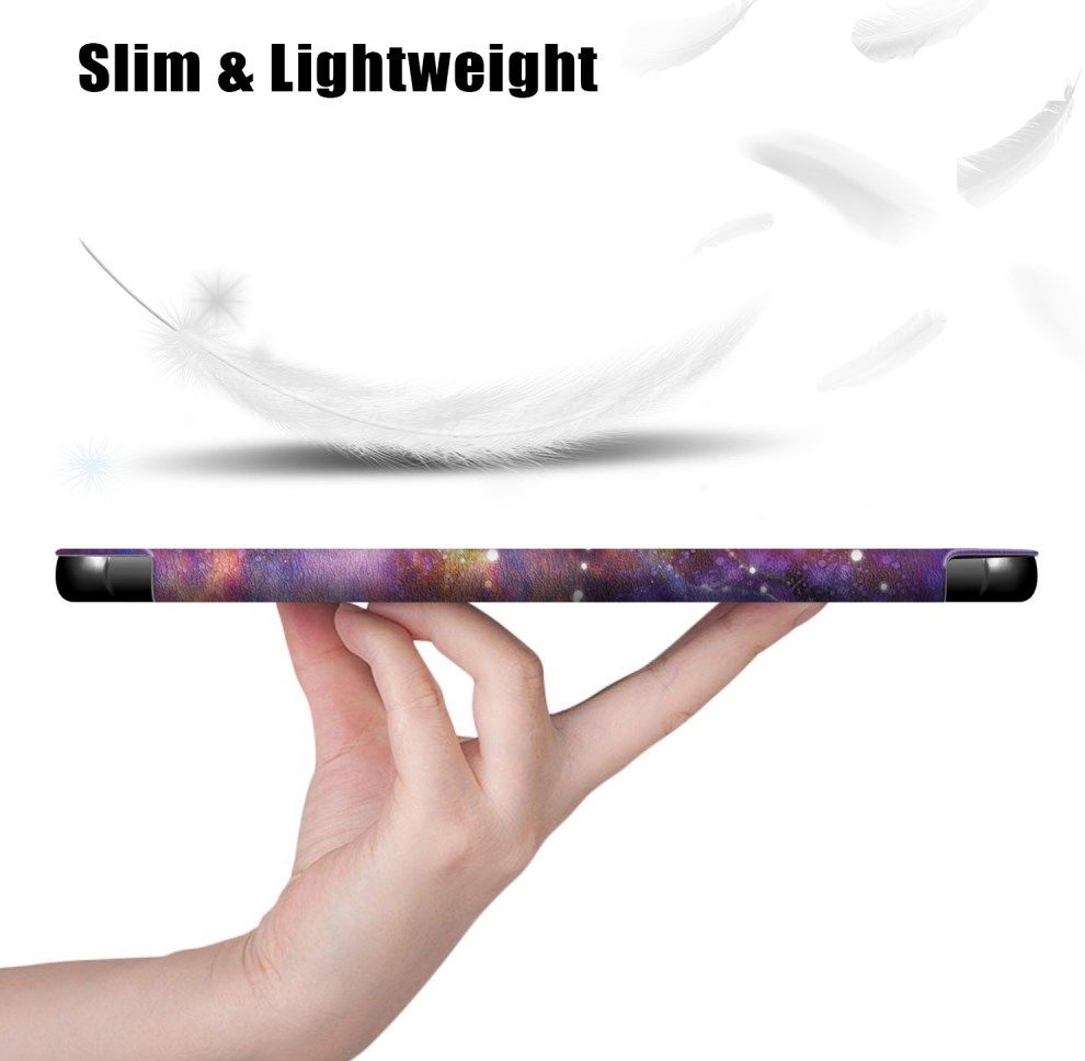 Lenovo Tab M10 HD Gen 2 Hoesje Tri-Fold Book Case Milky Way Print afbeelding 10