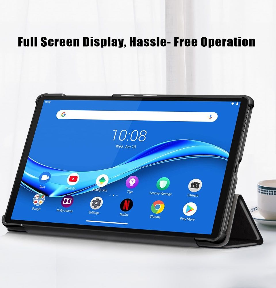 Lenovo Tab M10 HD Gen 2 Hoesje Tri-Fold Book Case Don't Touch Me Print afbeelding 7