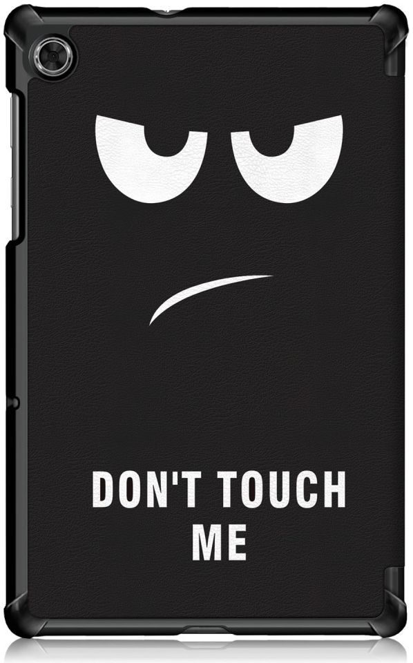 Lenovo Tab M10 HD Gen 2 Hoesje Tri-Fold Book Case Don't Touch Me Print afbeelding 3