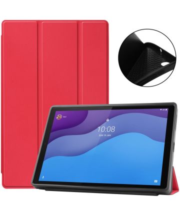 Lenovo Tab M10 HD Gen 2 Hoesje Tri-Fold Book Case Red Hoesjes