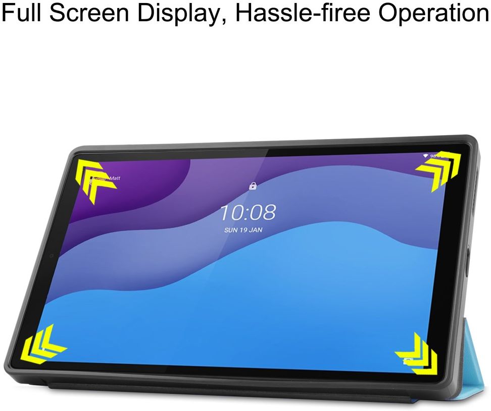 Lenovo Tab M10 HD Gen 2 Hoesje Tri-Fold Book Case Sky Blue afbeelding 8