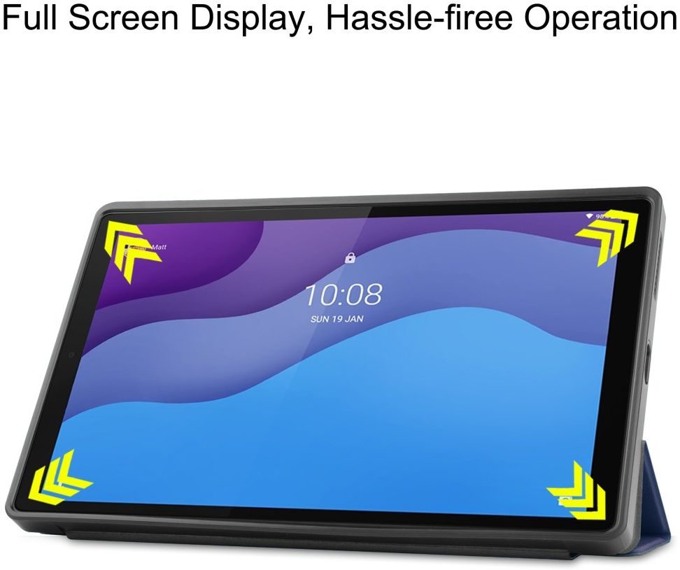 Lenovo Tab M10 HD Gen 2 Hoesje Tri-Fold Book Case Dark Blue afbeelding 8