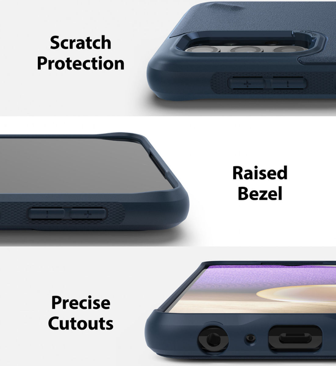 Ringke Onyx Samsung Galaxy A32 5G Hoesje Flexibel TPU Back Cover Blauw afbeelding 6