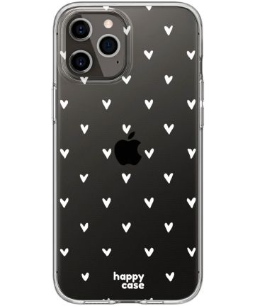 HappyCase iPhone 11 Pro Max Hoesje Flexibel TPU Hartjes Print Hoesjes