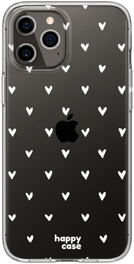 HappyCase iPhone 11 Pro Max Hoesje Flexibel TPU Hartjes Print afbeelding 1