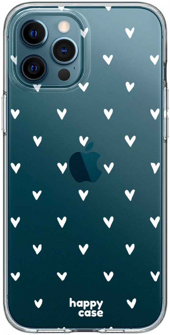 HappyCase iPhone 11 Pro Max Hoesje Flexibel TPU Hartjes Print afbeelding 8