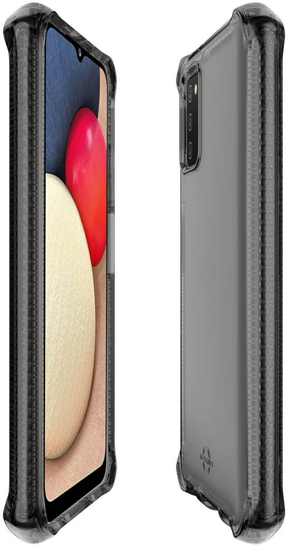 ITSKINS Spectrum Clear Samsung Galaxy A02s Hoesje Zwart afbeelding 6