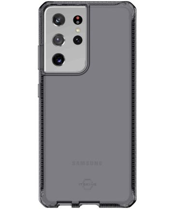 ITSKINS Spectrum Clear Samsung Galaxy S21 Ultra Hoesje Zwart Hoesjes