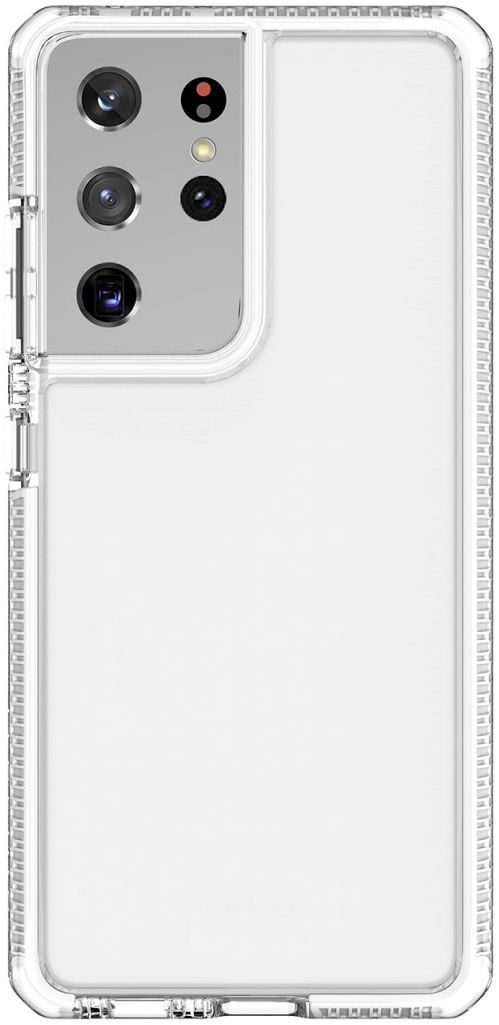 ITSKINS Supreme Clear Samsung S21 Ultra Hoesje Transparant/Wit afbeelding 1
