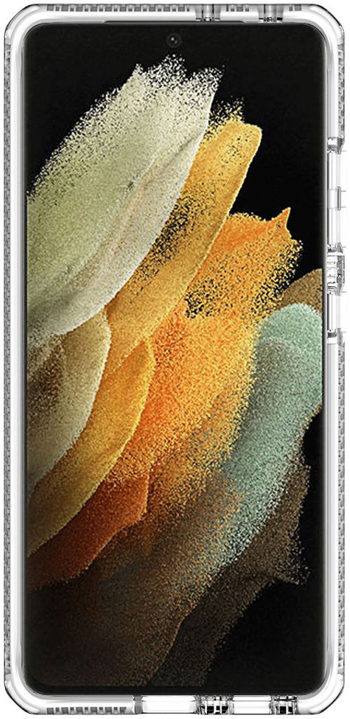 ITSKINS Supreme Clear Samsung S21 Ultra Hoesje Transparant/Wit afbeelding 4