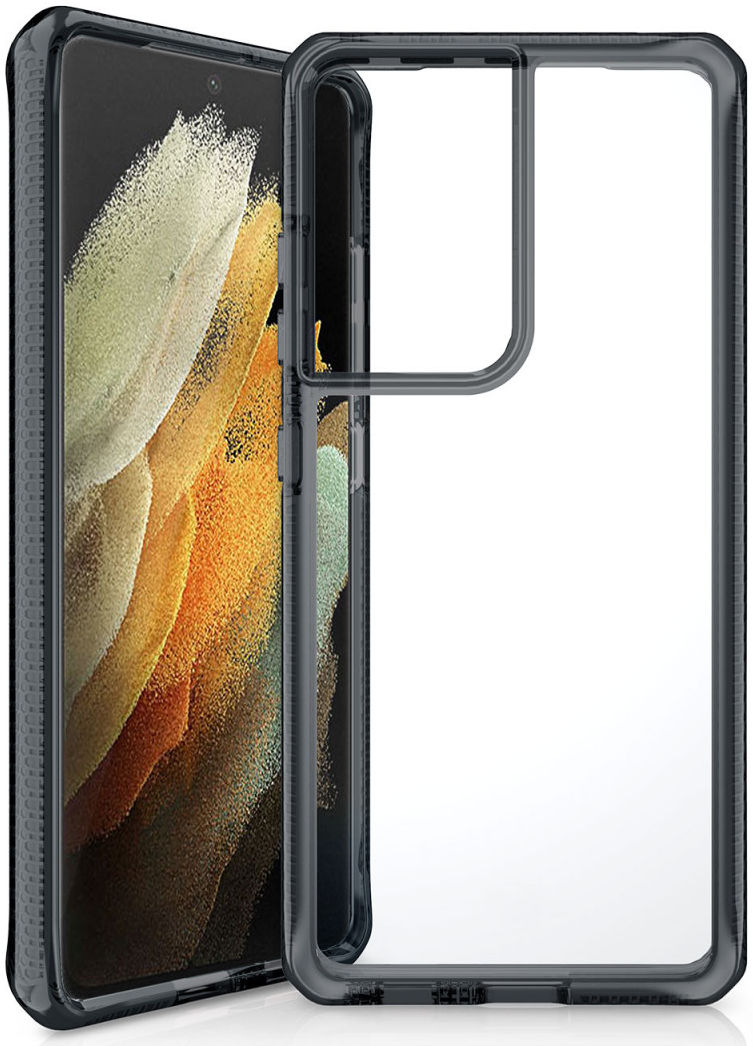 ITSKINS Supreme Clear Samsung S21 Ultra Hoesje Transparant/Zwart afbeelding 7