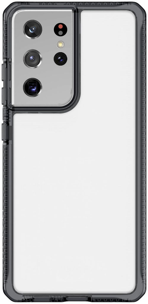 ITSKINS Supreme Clear Samsung S21 Ultra Hoesje Transparant/Zwart afbeelding 1