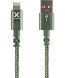 Xtorm Original 60W Gevlochten USB naar Lightning Kabel 1 Meter Groen