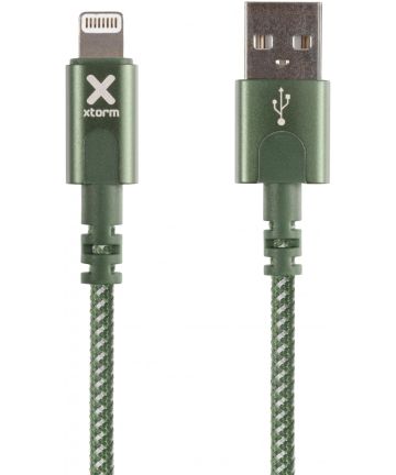 Xtorm Original 60W Gevlochten USB naar Lightning Kabel 1 Meter Groen Kabels