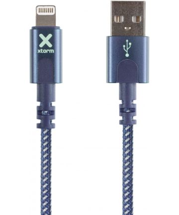 Xtorm Original 60W Gevlochten USB naar Lightning Kabel 1 Meter Blauw Kabels