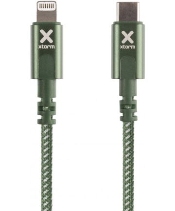 Xtorm Original 60W Gevlochten USB-C naar Lightning Kabel 1 Meter Groen Kabels