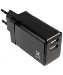 Xtorm Volt 17W Travel Charger Duo-Poorts USB Oplader voor Reizen Zwart