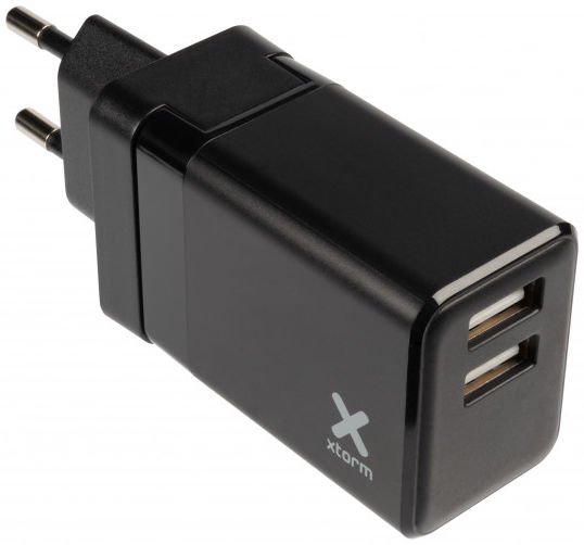 Xtorm Volt 17W Travel Charger Duo-Poorts USB Oplader voor Reizen Zwart afbeelding 1