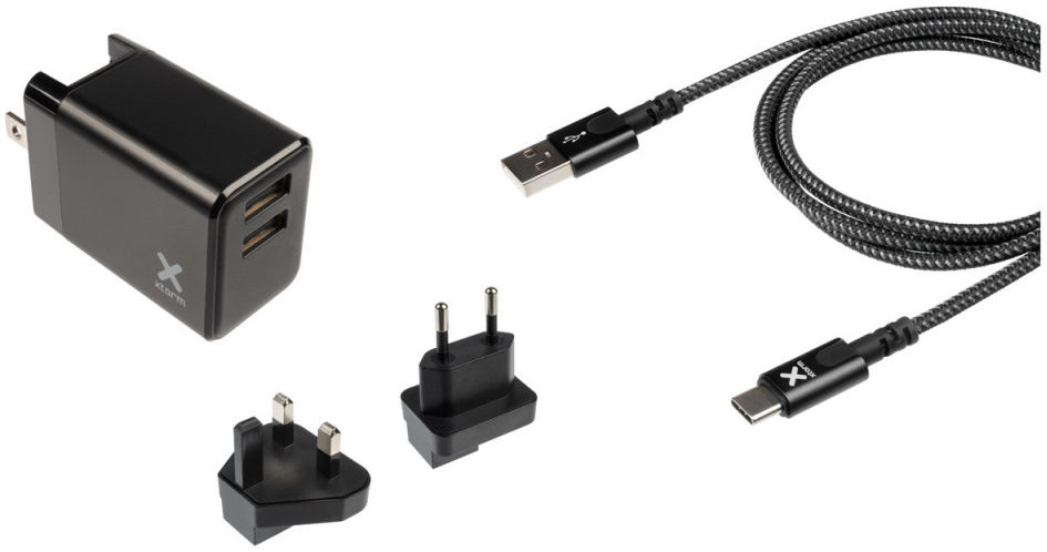 Xtorm Volt Reislader 17W Oplader Dubbele USB + USB to USB-C Kabel 1M afbeelding 7
