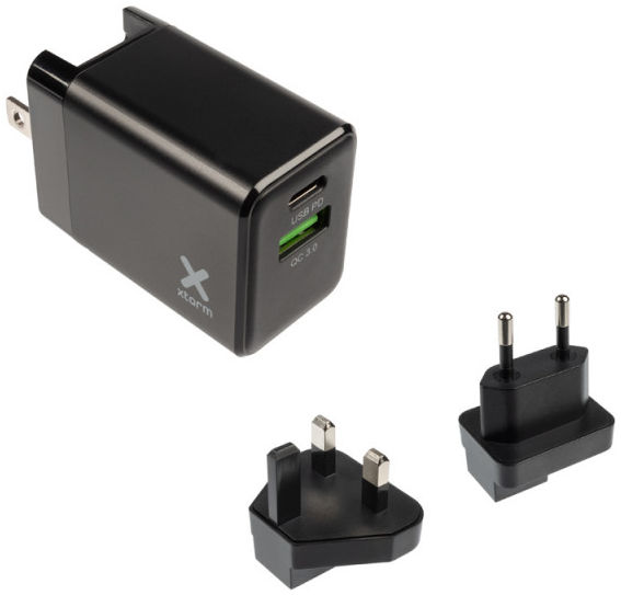 Xtorm Volt Reislader 18W PD Snel Lader USB en USB-C + USB-C Kabel 1M afbeelding 3