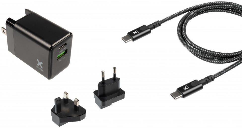 Xtorm Volt Reislader 18W PD Snel Lader USB en USB-C + USB-C Kabel 1M afbeelding 7
