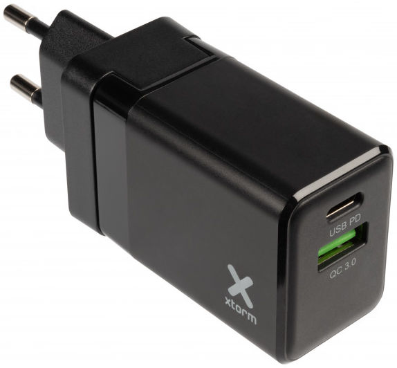 Xtorm Volt Reislader 18W PD Snel Lader + USB-C to Lightning Kabel 1M afbeelding 2