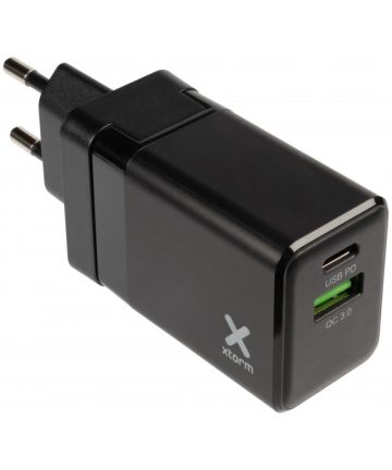 Xtorm Volt 20W Oplader USB-C Power Delivery met Travel Kit Zwart Opladers