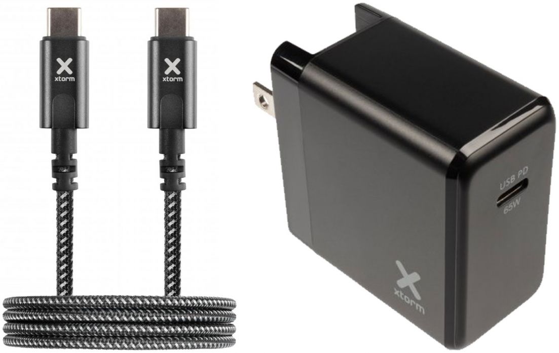 Xtorm Volt Reislader 65W USB-C PD 3.0 Laptop Oplader + USB-C Kabel 2M afbeelding 1