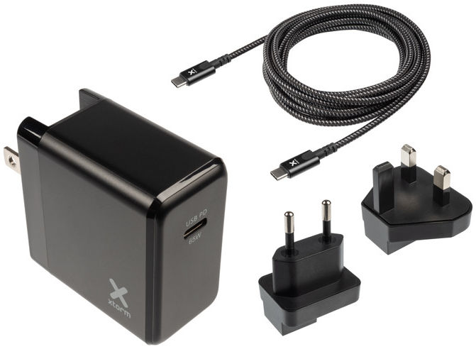 Xtorm Volt Reislader 65W USB-C PD 3.0 Laptop Oplader + USB-C Kabel 2M afbeelding 2