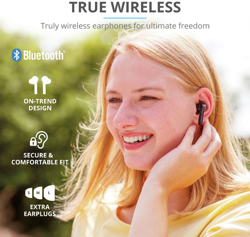 Trust Nika Touch XP Bluetooth Headset In-Ear Draadloze Oordopjes Zwart afbeelding 5