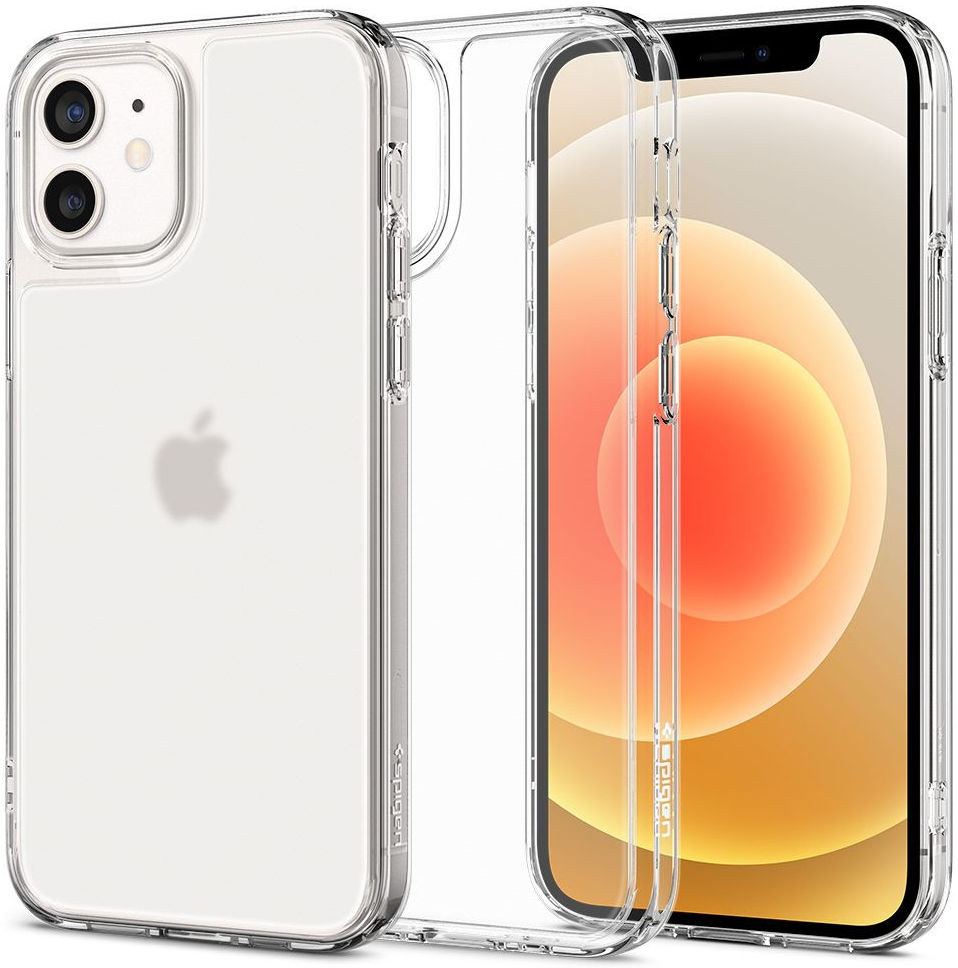 Spigen Quartz Hybrid Apple iPhone 12 Mini Hoesje Matte Transparant afbeelding 1