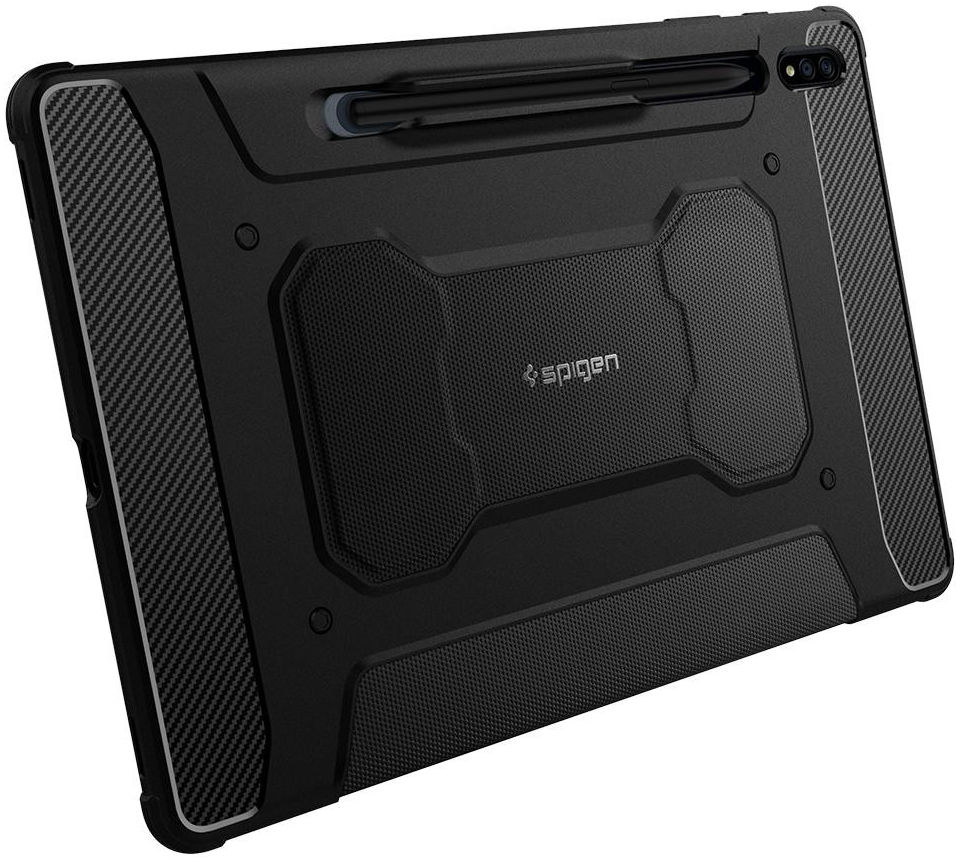 Spigen Rugged Armor Pro Samsung Galaxy Tab S7 Plus Hoes Zwart afbeelding 15