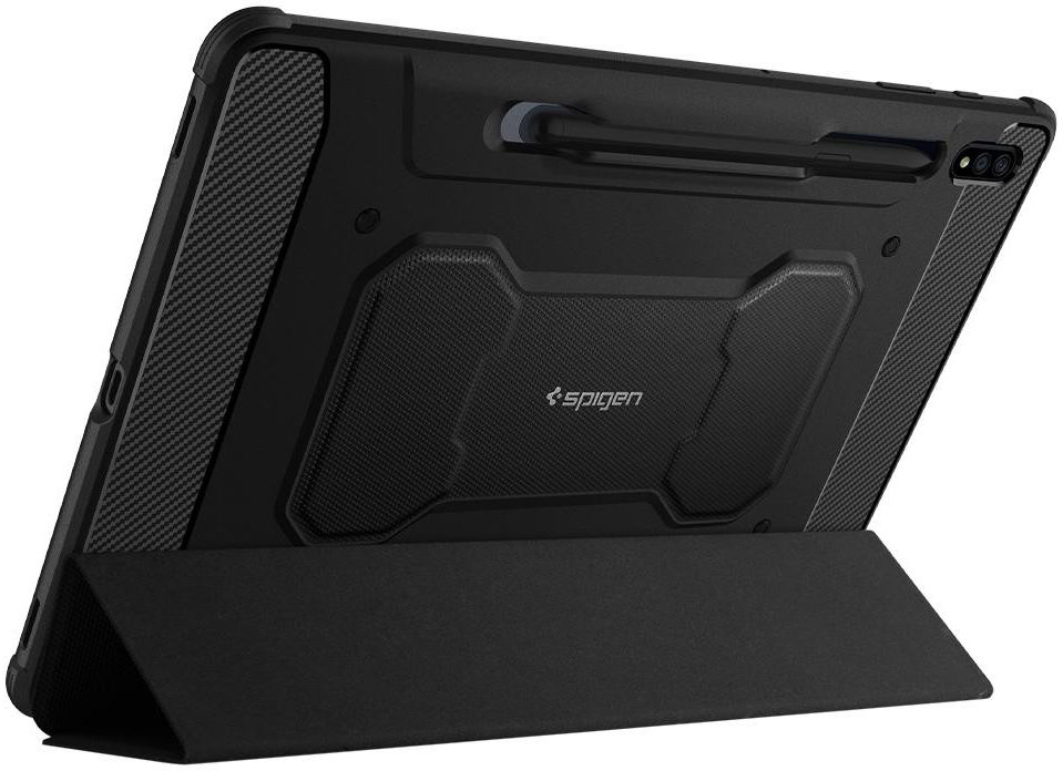 Spigen Rugged Armor Pro Samsung Galaxy Tab S7 Plus Hoes Zwart afbeelding 17